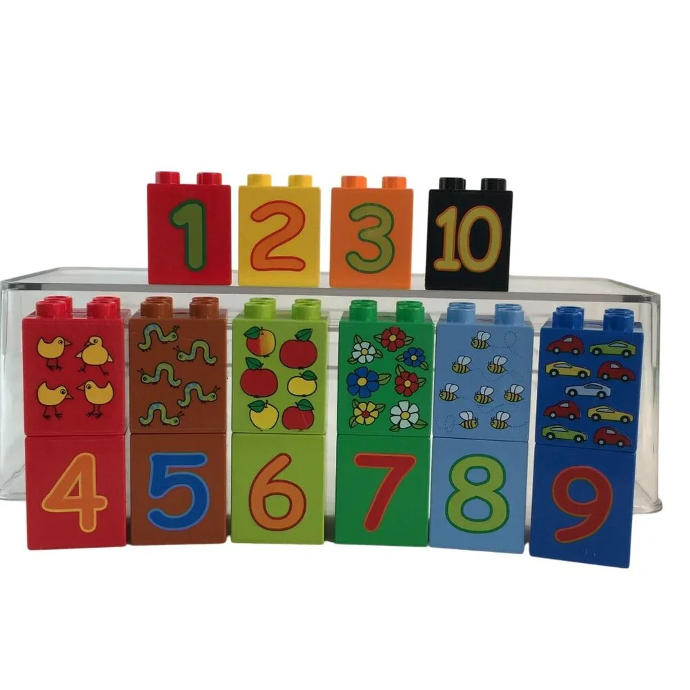 Lego Duplo Play With Numbers Counting Blocks Replacement Parts 1-10 - Picture 1 of 11